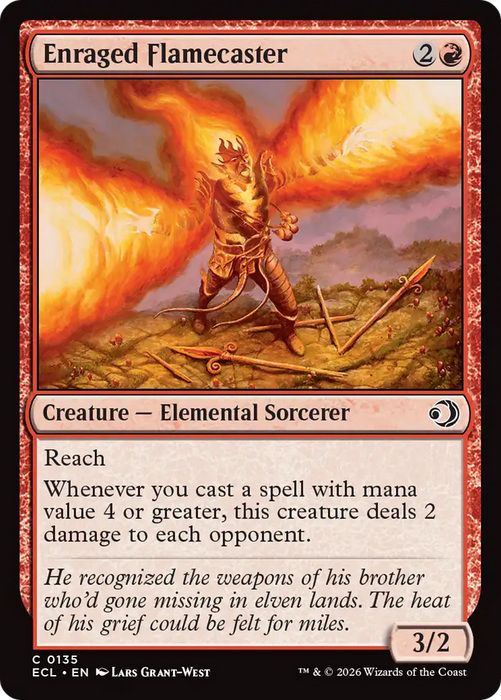 Enraged Flamecaster [Lorwyn Eclipsed]