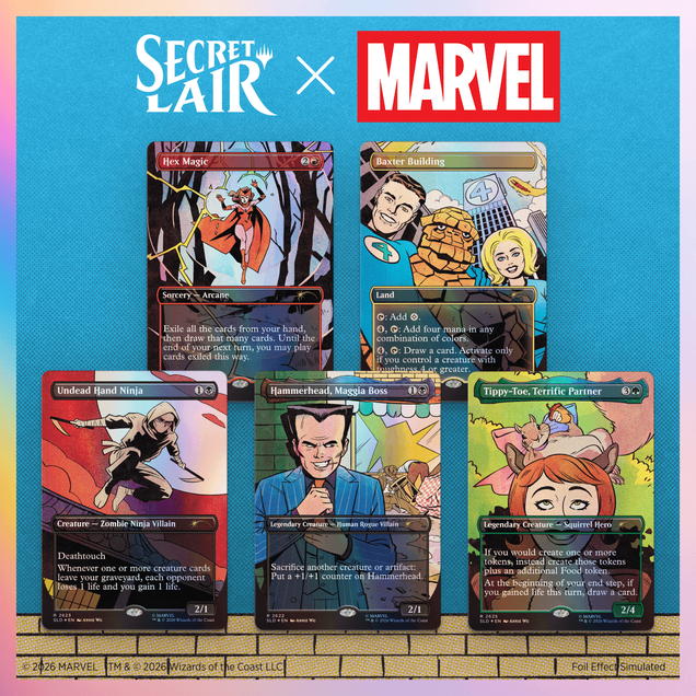 MTG - Secret Lair x Marvel: Spinner Rack Specials Foil