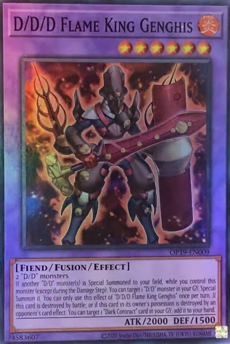D/D/D Flame King Genghis [OP19-EN009] Super Rare