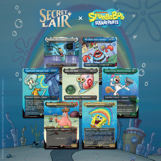 MTG - Secret Lair x Spongebob Squarepants - Legends of Bikini Bottom