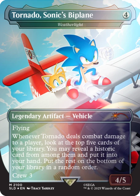 MTG - Secret Lair x Sonic: Turbo Gear Rainbow Foil