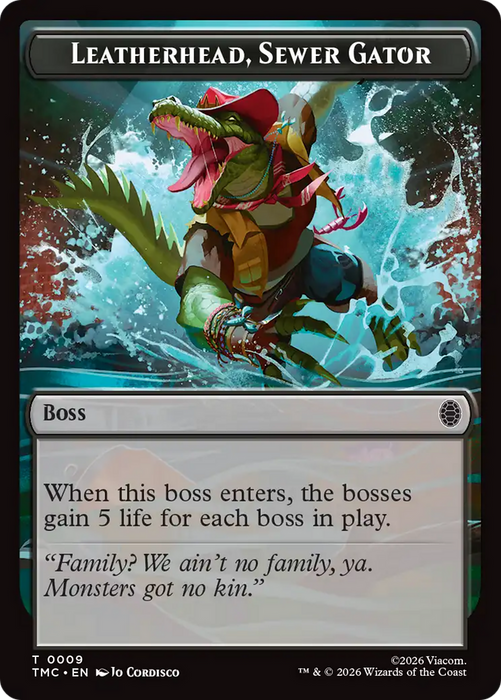 Leatherhead, Sewer Gator [Teenage Mutant Ninja Turtles Commander Tokens]