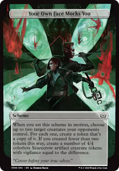 Your Own Face Mocks You (Full Art) [Duskmourn: Archenemy]