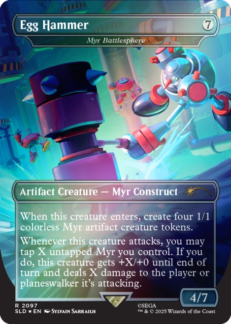 MTG - Secret Lair x Sonic: Turbo Gear Rainbow Foil