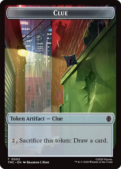 Treasure // Clue Double-Sided Token [Teenage Mutant Ninja Turtles Commander Tokens]