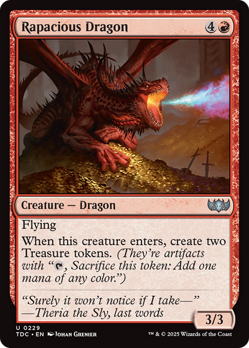 Rapacious Dragon [Tarkir: Dragonstorm Commander]