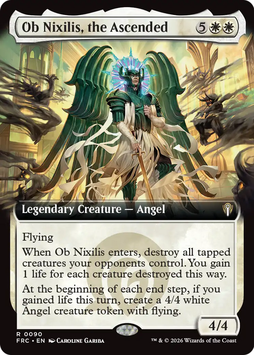 Ob Nixilis, the Ascended (Extended Art) [Reality Fracture Commander]