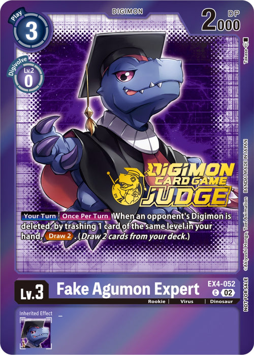 Fake Agumon Expert [EX4-052] (Judge Pack 4) [Alternative Being Booster Promos]