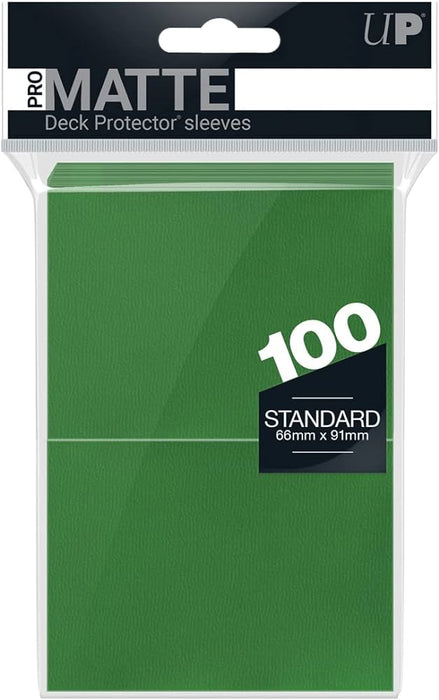 Ultra Pro 100 Deck Protector Matte Standard Size Green