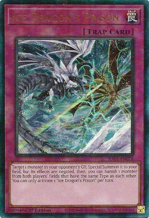 Ice Dragon's Prison [RA01-EN078] Prismatic Ultimate Rare