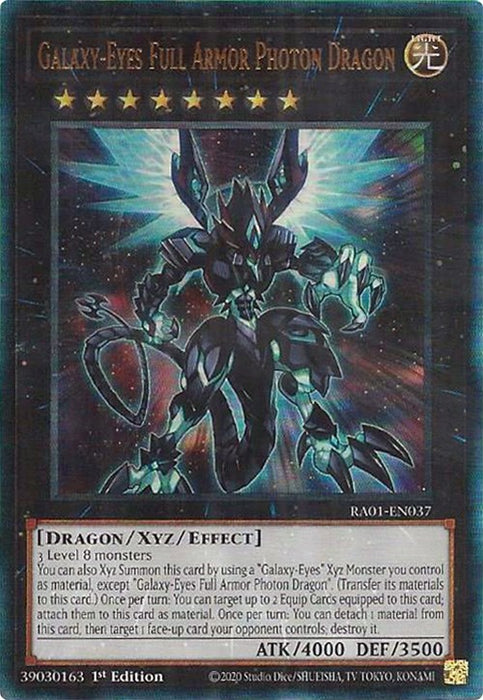 Galaxy-Eyes Full Armor Photon Dragon [RA01-EN037] Prismatic Ultimate Rare