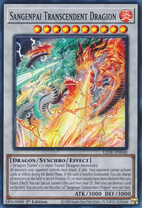 Sangenpai Transcendent Dragion [LEDE-EN040] Super Rare