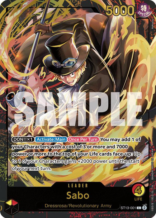 Sabo (Premium Card Collection -Leader Collection-) [One Piece Promotion Cards]