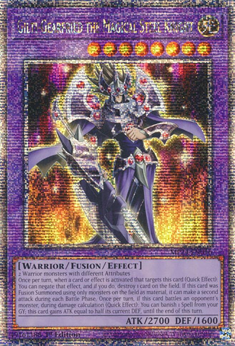 Gilti-Gearfried the Magical Steel Knight [MP24-EN016] Quarter Century Secret Rare