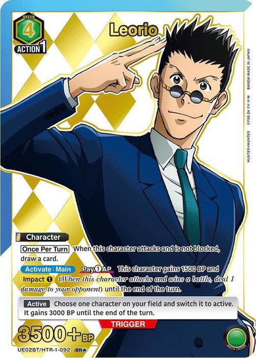 Leorio (092) (SR*) - UE02BT: HUNTER X HUNTER (UE02BT)