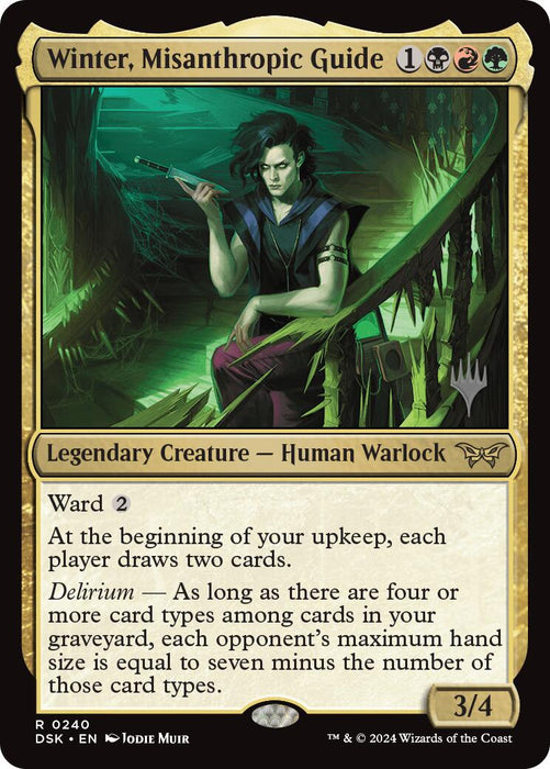 Winter, Misanthropic Guide (Promo Pack) [Duskmourn: House of Horror Promos]