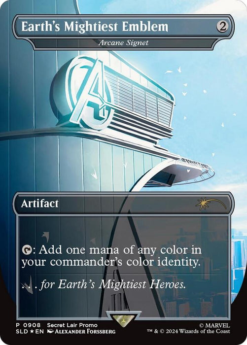 Secret Lair Drop: Secret Lair x Earth's Mightiest Emblem - Arcane Signet (Rainbow Foil) Sealed