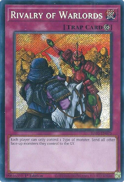 Rivalry of Warlords (Secret Rare) [RA03-EN075] Secret Rare