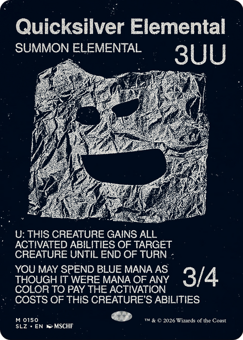 Quicksilver Elemental (0150) [Secret Lair x MSCHF: The Zeta Set]