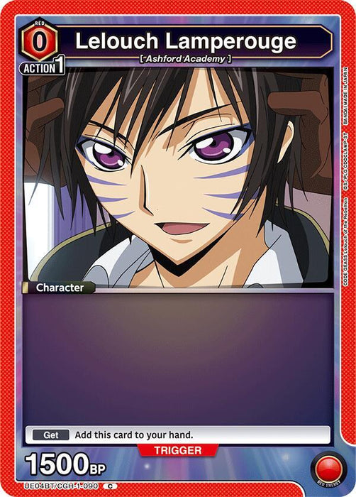 Lelouch Lamperouge (090) (Box Topper Foil) - UE04BT: Code Geass: Lelouch of the Rebellion (UE04BT)