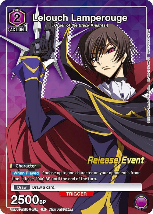 Lelouch Lamperouge (Release Event Participation) - UE04BT: CODE GEASS: Lelouch of the Rebellion Release Event Cards (UE04BT_RE)