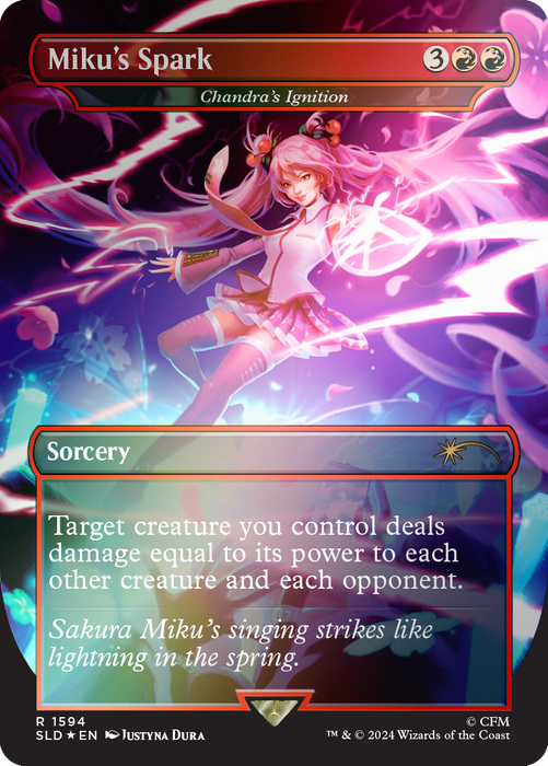 MTG - Secret Lair x Hatsune Miku: Sakura Superstar English Foil Edition