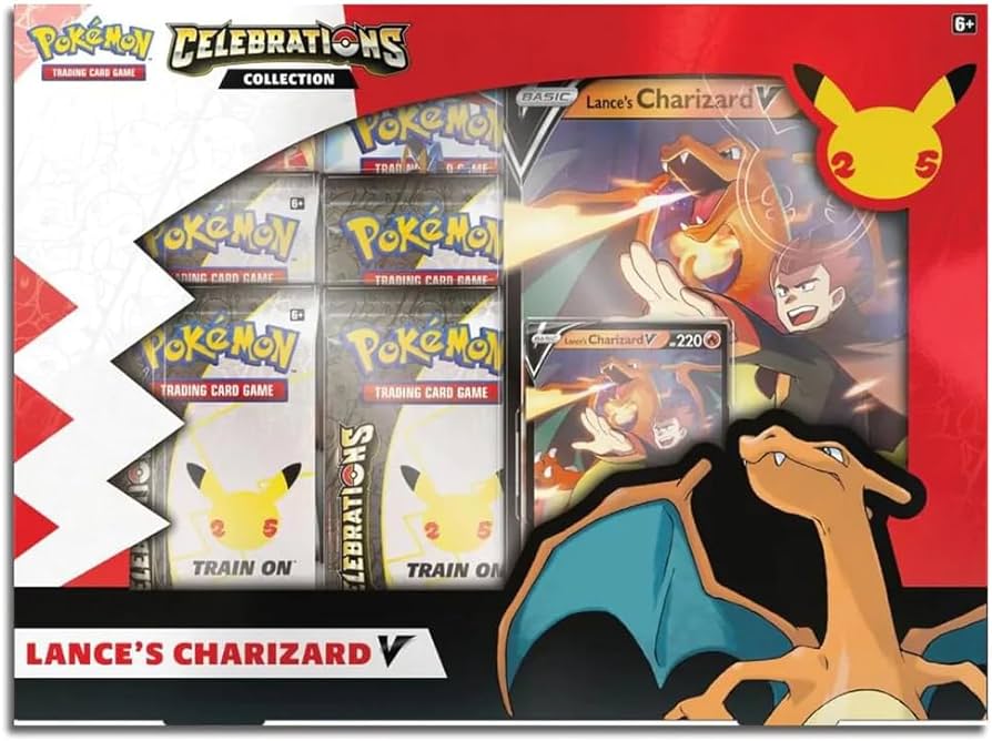 Pokemon - Celebrations: 25th Anniversary - Collection (Lance's Charizard V)