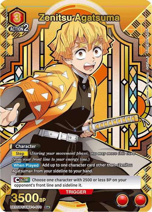 Zenitsu Agatsuma (070) (R*) - UE05BT: Demon Slayer: Kimetsu no Yaiba (UE05BT)
