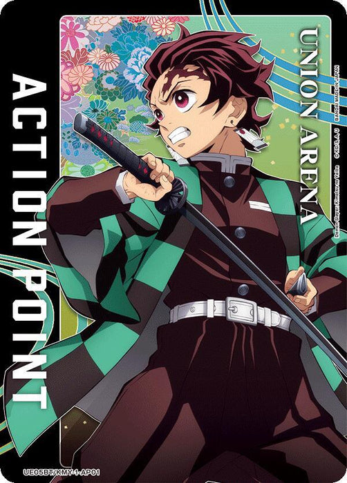 Action Point Card (AP01) (Tanjiro Kamado) - UE05BT: Demon Slayer: Kimetsu no Yaiba (UE05BT) - FOIL