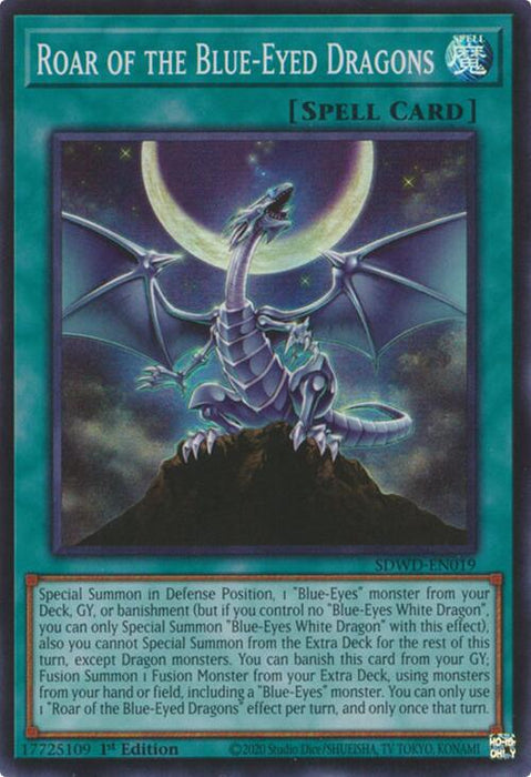 Roar of the Blue-Eyed Dragons [SDWD-EN019] Super Rare