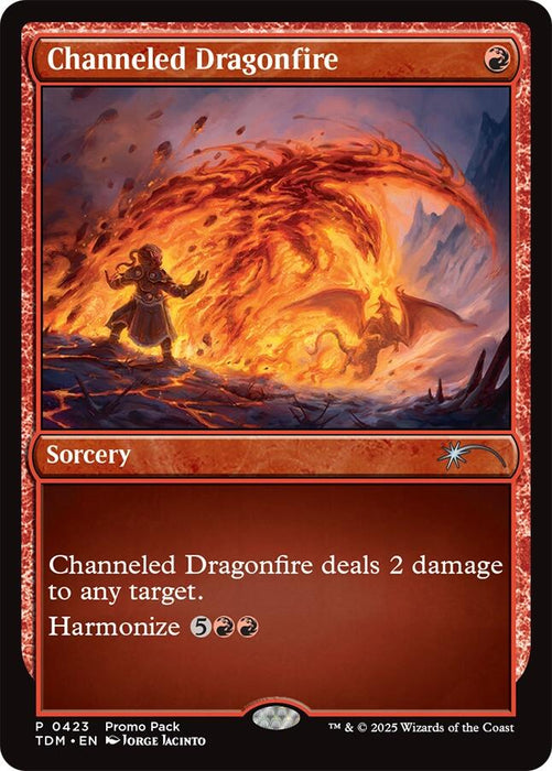 Channeled Dragonfire [Tarkir: Dragonstorm Promos]