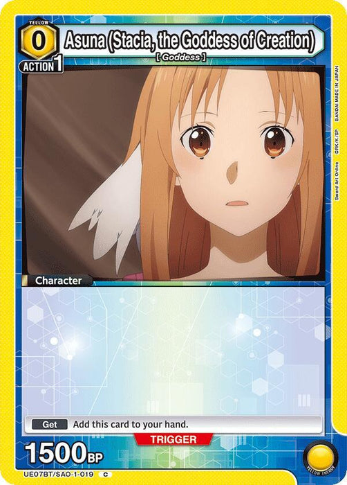 Asuna (Stacia, the Goddess of Creation) (019) (Box Topper Foil) - UE07BT: Sword Art Online (UE07BT)