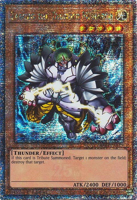 Zaborg the Thunder Monarch [RA04-EN125] Quarter Century Secret Rare