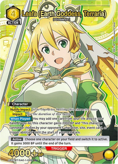 Leafa (Earth Goddess, Terraria) (028) (R*) - UE07BT: Sword Art Online (UE07BT)
