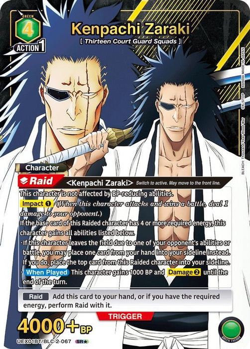 Kenpachi Zaraki (067) (SR*) - UEX01BT: BLEACH: Thousand-Year Blood War Vol.2 (UEX01BT)