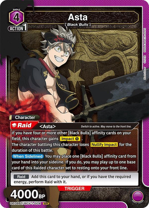 Asta (004) - UE08BT: Black Clover (UE08BT)