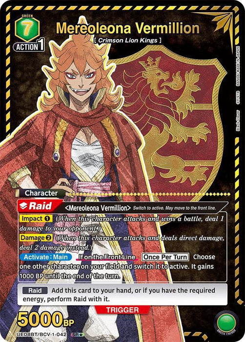 Mereoleona Vermillion (042) (SR*) - UE08BT: Black Clover (UE08BT)