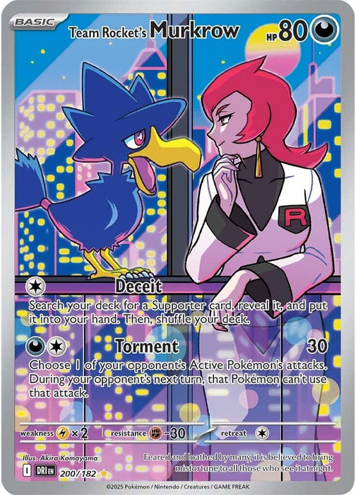Team Rocket's Murkrow (200/182) [Scarlet & Violet: Destined Rivals]