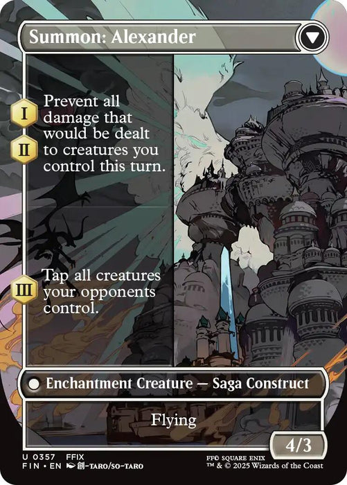 Crystal Fragments // Summon: Alexander (Borderless) [FINAL FANTASY]