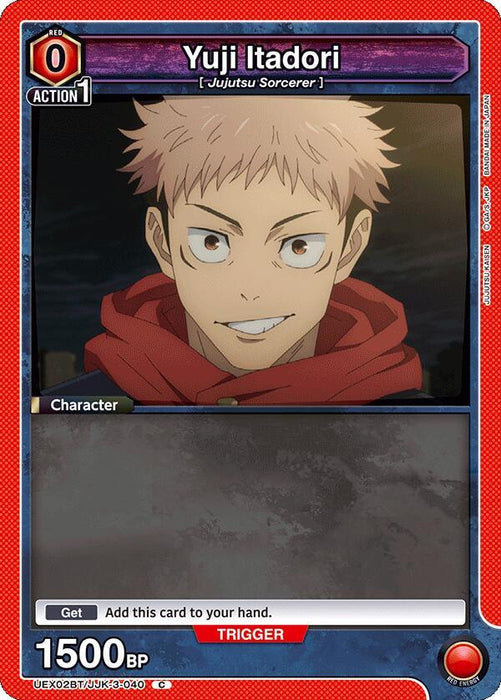 Yuji Itadori (3-040) (Box Topper Foil) - UEX02BT: Jujutsu Kaisen Vol.2 (UEX02BT)
