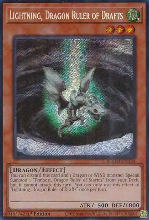 Lightning, Dragon Ruler of Drafts [BLMM-EN124] Secret Rare