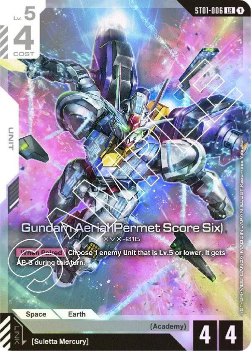 Gundam Aerial (Permet Score Six) - Starter Deck 01: Heroic Beginnings (ST01-006)