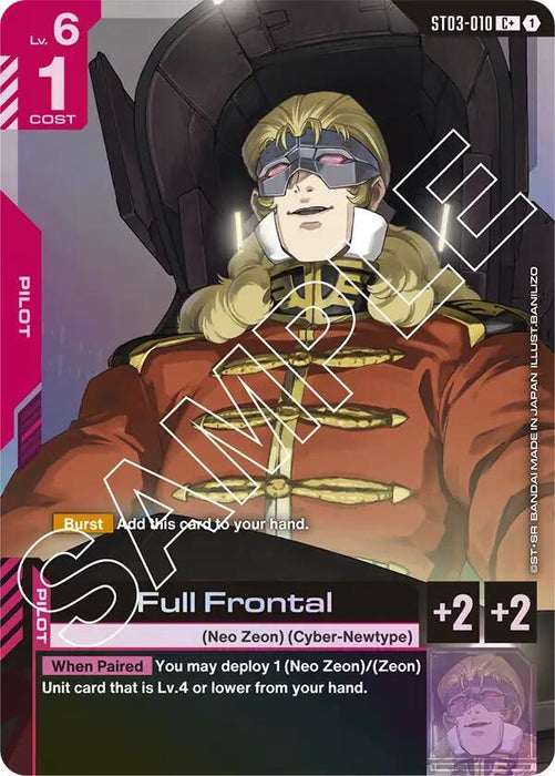 Full Frontal (C+) - Starter Deck 03: Zeon's Rush (ST03-010)