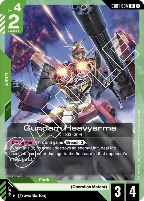 Gundam Heavyarms - Newtype Rising (GD01-034)
