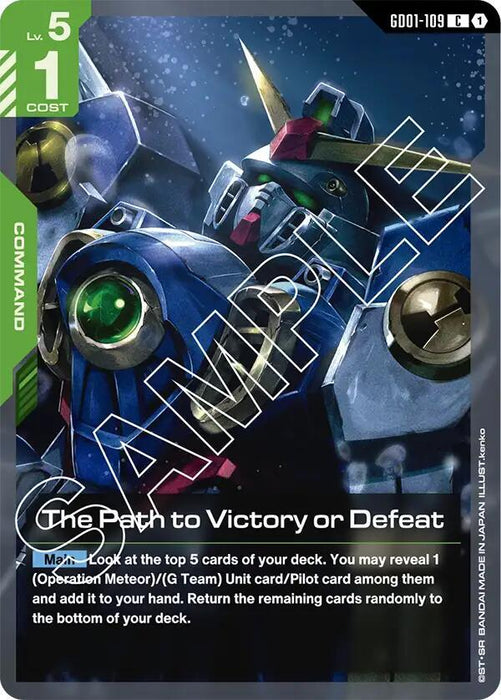 The Path to Victory or Defeat - Newtype Rising (GD01-109)
