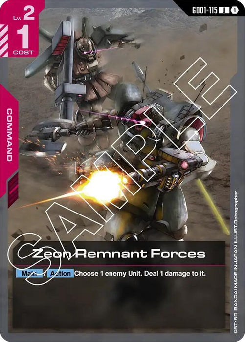 Zeon Remnant Forces - Newtype Rising (GD01-115)