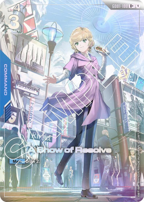 A Show of Resolve (U+) - Newtype Rising (GD01-100)