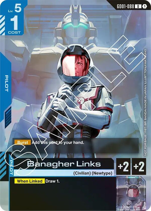 Banagher Links (Launch Event) - Gundam Promotional Cards (GCG-PR) (GD01-088)