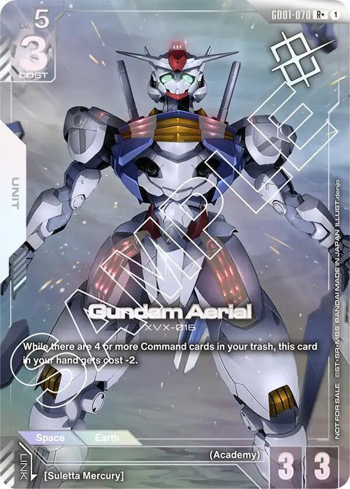 Gundam Aerial (GD01-070)(Store Tournament Winner Pack 01) - Gundam Promotional Cards (GCG-PR)