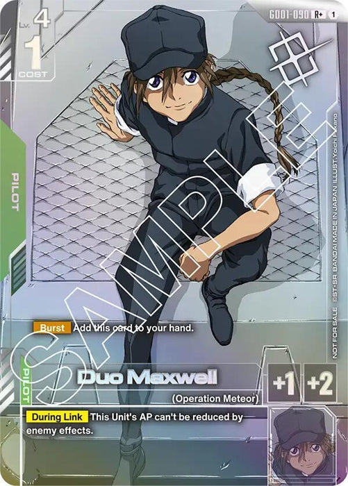 Duo Maxwell (Store Tournament Winner Pack 01) - Gundam Promotional Cards (GCG-PR) (GD01-090)